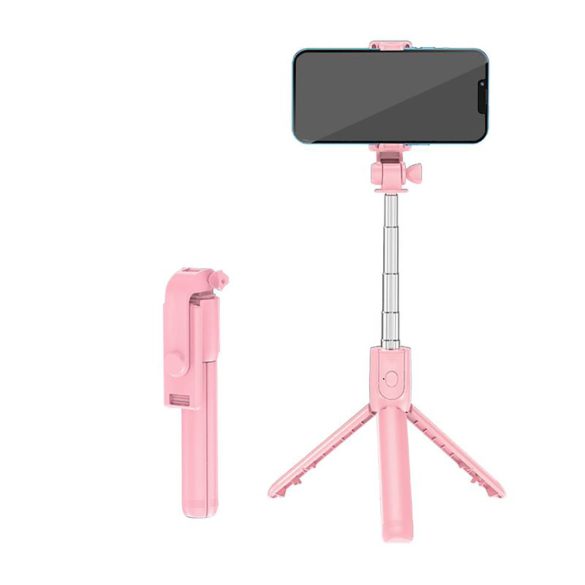 Selfiebot vezeték nélküli távkioldóval, 67cm kihúzható, 360° forgatható
