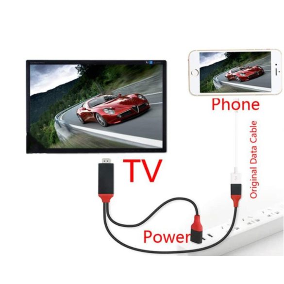 3 az 1-ben adapter USB-HDTV kábel konverter ios/iPad telefonhoz HDTV vetítő usb kábel