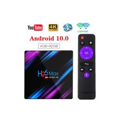   H96 MAX TV okosító 4K Android HD TV BOX 3D kétsavós 2.4G / 5G WiFi, 4+32G