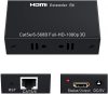 60M HDMI Extender 1080P /3D HDMI adó vevő Cat5/Cat6 RJ45 Ethernet konverteren keresztül 