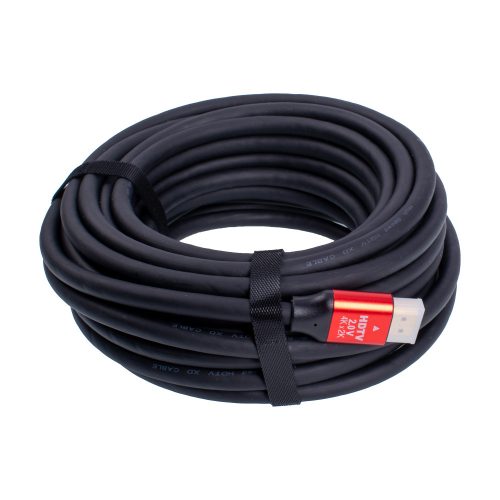 10m-es NAGY SEBESSÉGŰ HDMI-KÁBEL 2.0V, 4K-60HZ, ARANYOZOTT APA-APA CSATLAKOZÓ