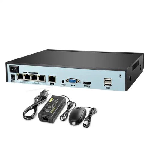 4 Kamerás 4 MP rendszer beltéri Dome IP, POE, AI, Mikrofonos, színesen éjszakai látás