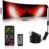 16*96PLUS rugalmas programozható USB 5V RGB minta animáció szöveg görgetőpanel távirányító reklám LED mátrix , 19X89cm