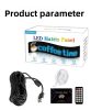 16*96PLUS rugalmas programozható USB 5V RGB minta animáció szöveg görgetőpanel távirányító reklám LED mátrix , 19X89cm