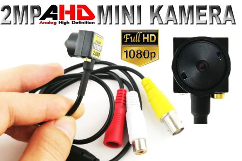 2MP 1080P AHD kamera 3,7 mm-es lencsével, mikrofonnal