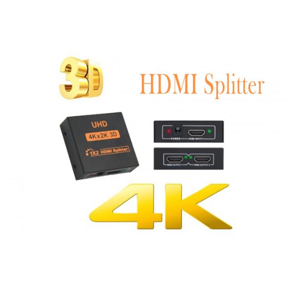 2 PORT Full HD 3D/4K/2K HDMI splitter 
