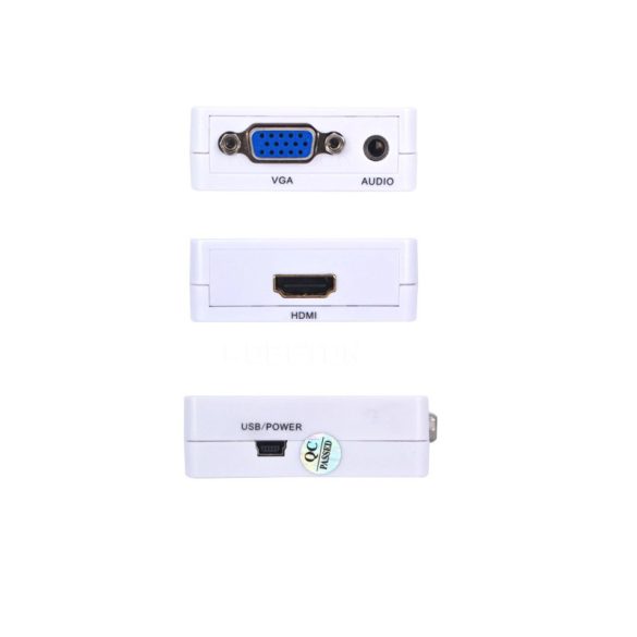 HDMI-VGA 1080P Audio Video Converter Adapter HDTV PC laptophoz