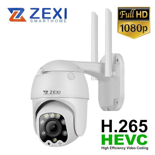 2MP 2.8mm WiFi-s AI inteligens forgatható biztonsági kamera 