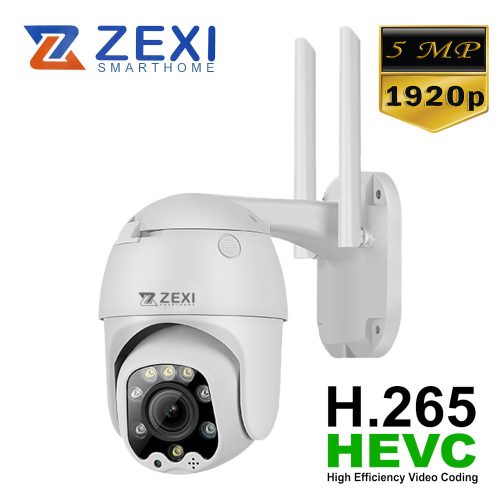 5MP 2.8mm WiFi-s AI intelligens forgatható biztonsági kamera 