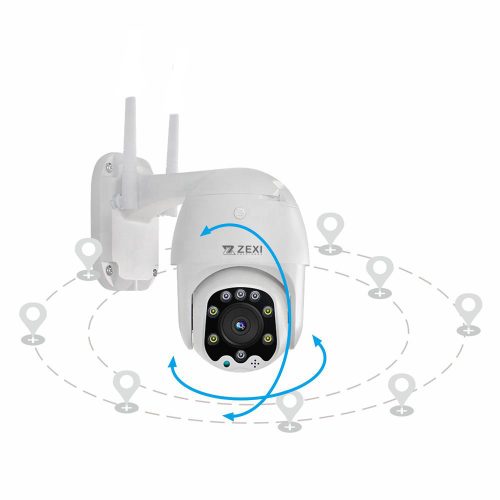 5MP 2.8mm WiFi-s AI intelligens forgatható biztonsági kamera 