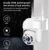 2MP WiFi intelligens kültéri videómegfigyelő PTZ kamera iCsee APP