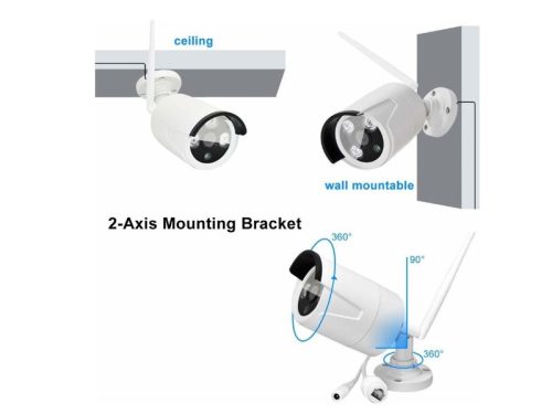 3 KAMERÁS VEZETÉK NÉLKÜLI, MIKROFONOS IP KAMERA RENDSZER 3MP FULL HD, AI, H.265X, 