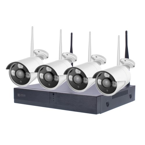 4 KAMERÁS RENDSZER WIFI-s,  3.0 MP, AI, H.265X, 