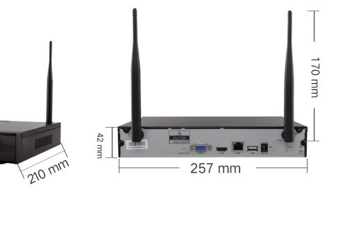 7 KAMERÁS VEZETÉK NÉLKÜLI, IP KAMERA RENDSZER 3MP, AI, H.265X, 