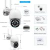 3MP Vezeték nélküli kültéri WIFI Yoosee APP PTZ mini kamera