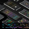 16*32 LED mátrix Pixel panel USB 5V rugalmas fény RGB minta graffiti görgető szöveg animáció kijelző autósbolt alkalmazás vezérlés