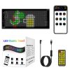 16*32 LED mátrix Pixel panel USB 5V rugalmas fény RGB minta graffiti görgető szöveg animáció kijelző autósbolt alkalmazás vezérlés
