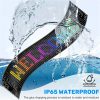 16*96 rugalmas Programozható, LED mátrixpanel, USB görgető kijelző alkalmazás távirányítóval, 12x59cm