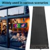 16*96 rugalmas Programozható, LED mátrixpanel, USB görgető kijelző alkalmazás távirányítóval, 12x59cm