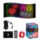 24*48  LED mátrix Pixel panel USB 5V rugalmas fény RGB minta graffiti görgető szöveg animáció kijelző autósbolt alkalmazás vezérlés