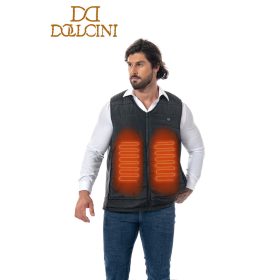 DOLLCINI Férfi fűthető V-nyakú mellény