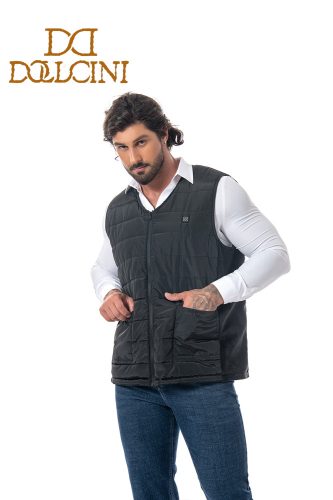 DOLLCINI Férfi fűthető V-nyakú mellény