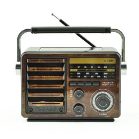   Meier M-536BT Hordozható újratölthető AM/FM/SW Rádió / MP3 / Zseblámpa