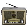 M-552BT  Hordozható vintage FM/AM/SW rádió retro stílusú vezeték nélküli asztali USB/TF/Aux