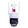 3MP 3.6mm Tuya Smart 360 fokos kültéri intelligens Wifi Ptz kamera zzínes éjszakai látás villogó lámpával
