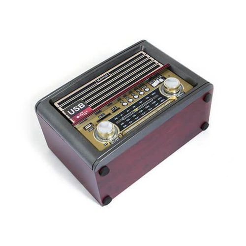 Kemai MD-1705BT Retro hálózati hordozható rádió , Bluetooth és USB 