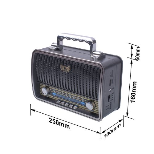 Kemai MD-1909BT USB/SD/MP3/Bluetooth vezeték nélküli retro rádió