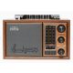 MEIER RÁDIO RETRO  MD-1942 BT HORDOZHATÓ RÁDIÓ, BEÉPÍTETT AKKUMULÁTOR, TÁVIRÁNYÍTÓ, BLUETOOTH, AUX, USB, TF KÁRTYA, FM/AM/SW