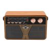 Kemai MD-507BT hordozható 3 sávos Am FM Sw rádió, TF kártya és MP3 lejátszó, újratölthető, Bluetooth, távirányító