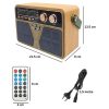 Kemai MD-507BT hordozható 3 sávos Am FM Sw rádió, TF kártya és MP3 lejátszó, újratölthető, Bluetooth, távirányító