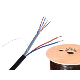 KÜLTÉRI UTP  CAT.5E + MTL  2X0,75 MULTI UTP RÉZ-KÁBEL