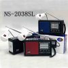 NNS NS-2038SL Hordazható Bluetooth napelemes rádió lámpával és zseblámpával