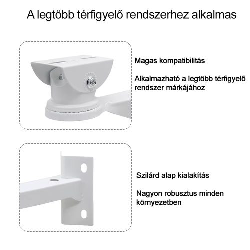 Univerzális alumíniumötvözet konzol oszlopra szerelhető megfigyelő kamera, cső bilinccsel