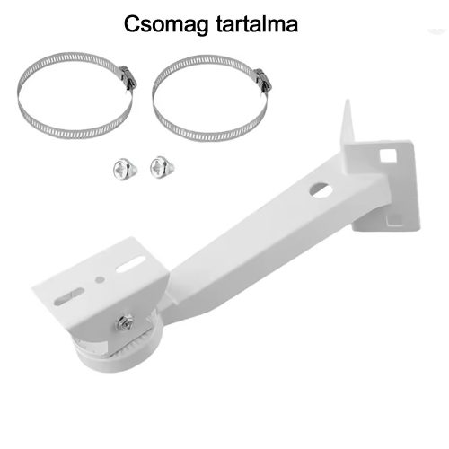Univerzális alumíniumötvözet konzol oszlopra szerelhető megfigyelő kamera, cső bilinccsel