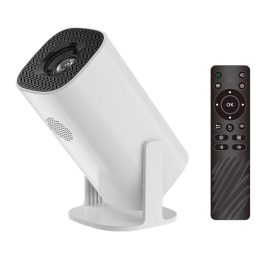   Multimédiás Hordozható projektor 4K dekódolással WiFi6 BT5 Android 11 rendszer, 180°-ban forgatható 