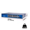 16 Portos 100Mbit PoE Switch 2 Port UP LINK Port 1000Mbit 1 Port Optical Gigabit Uplink