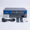 16 Portos 100Mbit PoE Switch 2 Port UP LINK Port 1000Mbit 1 Port Optical Gigabit Uplink