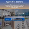 16 Portos 100Mbit PoE Switch 2 Port UP LINK Port 1000Mbit 1 Port Optical Gigabit Uplink
