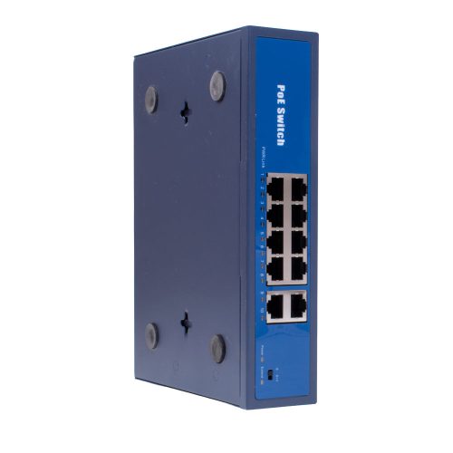 8+2 port asztali PoE switch, 8 PoE + 2 Uplink (120W)