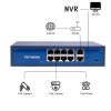 8+2 port asztali PoE switch, 8 PoE + 2 Uplink (120W)