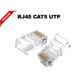   RJ45 csatlakozó CAT5 hálózati kábel vezeték csatlakoztatásához CCTV PREMIUM MINŐSÉG