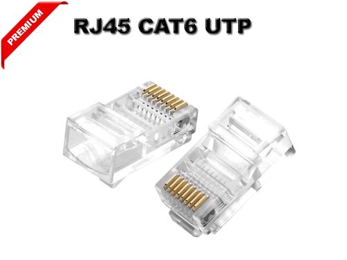 RJ45 csatlakozó CAT6 hálózati kábel vezeték csatlakoztatásához CCTV PREMIUM MINÖSÉG