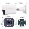 5MP H.265 IP POE 4db-os Bullet 2.8mm Kamerás Biztonsági Rendszer IP66 Vízálló Éjjeli látás Hangrögzítés AI észlelés XmEye Pro App Távoli hozzáférés