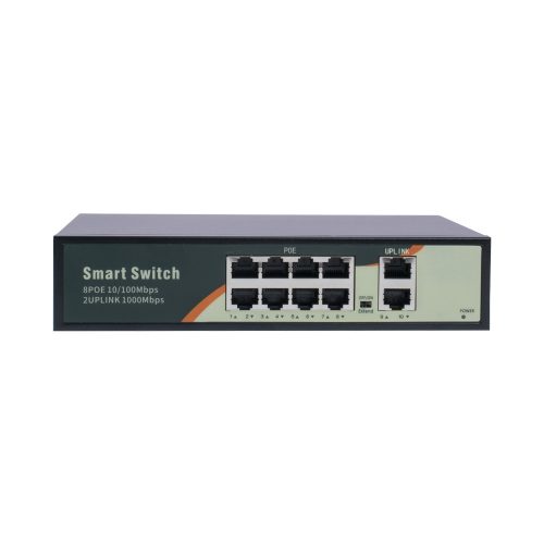 5MP H.265 IP POE SWITCH 12db-os 2.8mm Turret Kamerás Biztonsági Rendszer IP66 Vízálló Éjjeli látás Hangrögzítés AI észlelés XmEye Pro App Távoli hozzáférés