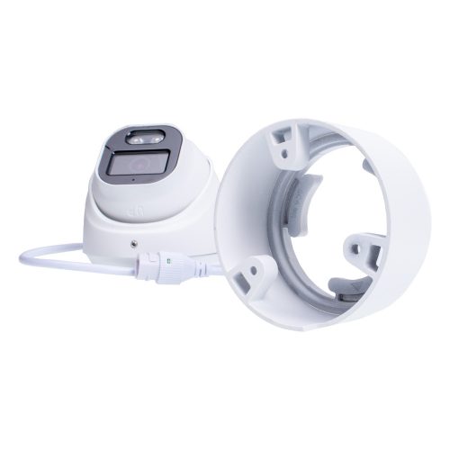 5MP 2,8mm UHD kültéri Turret PoE IP megfigyelő kamera beépített kötődobozzal 