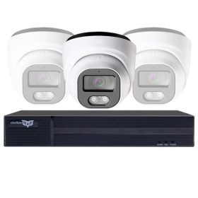   5MP IP POE Switch biztonsági Turret kamera szett választható 1-tól 8 kameráig